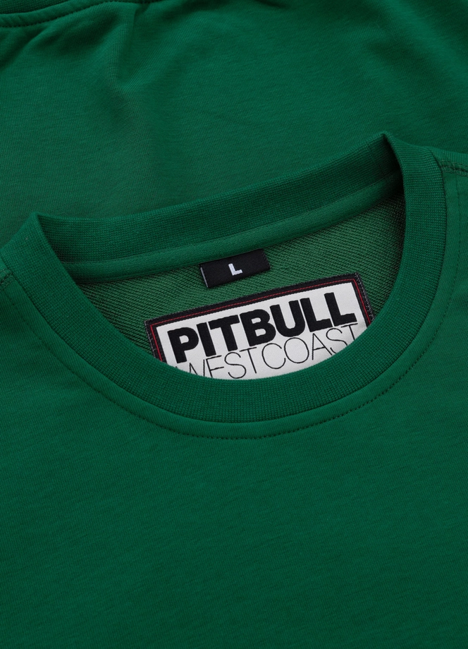 Bluza męska Pitbull Pit Bull Tricot Carson crewneck zielona