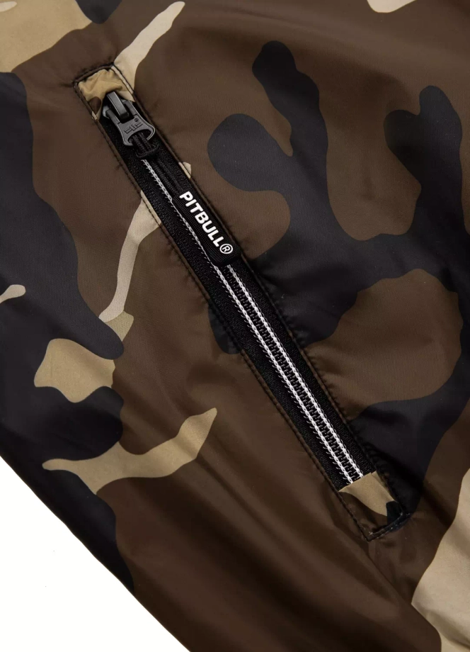 Kurtka męska wiosenna przejściowa Pit Bull Athletic Hilltop Nylon Jacket wiatrówka piaskowe camo