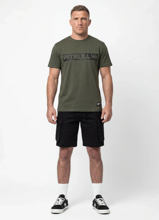 Koszulka męska T-Shirt Pitbull Hilltop ciemno zielona