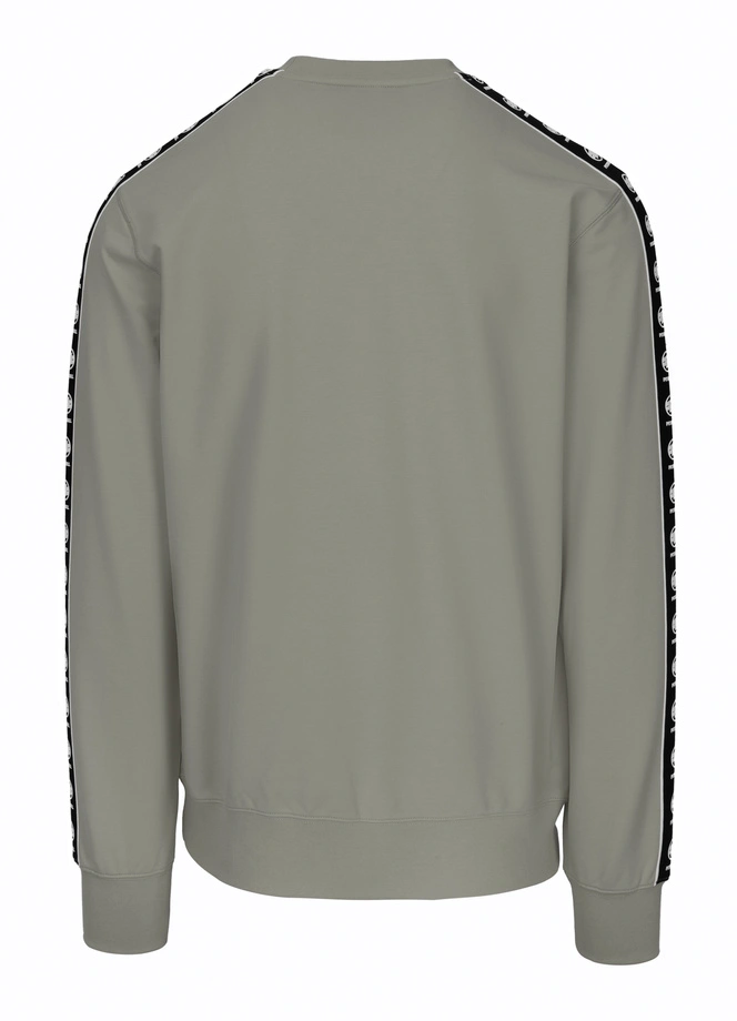 Bluza męska bez kaptura Pitbull Pit Bull Tape Nugget dusty salvia