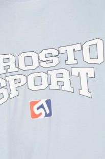 Koszulka męska t-shirt Prosto Sport jasno niebieska