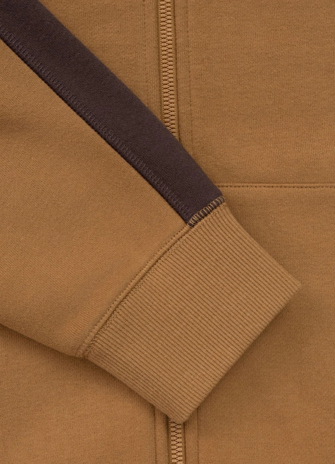 Bluza męska rozpinana z kapturem Pit Bull San Diego CA miodowy żółty