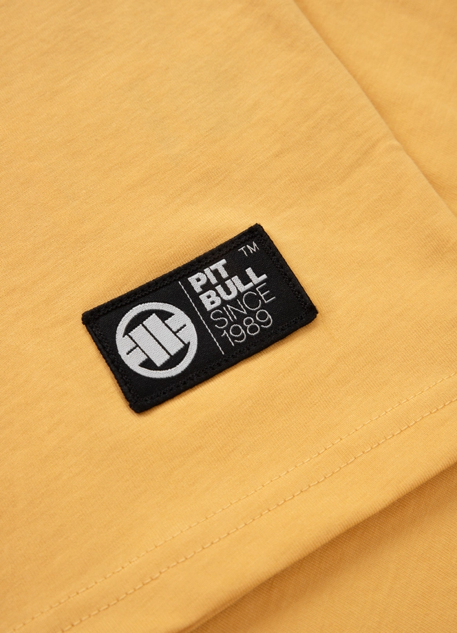 Koszulka męska T-Shirt Pit Bull Pitbull Skull Surf żółta