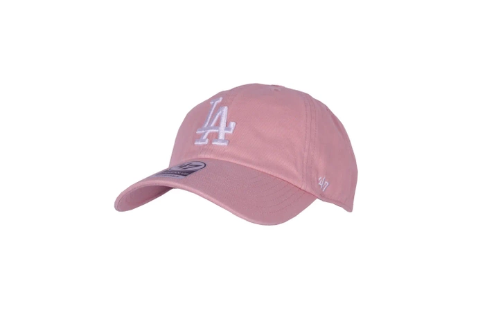 Czapka z daszkiem 47 Brand Los Angeles Dodgers Dusty Mauve Clean Up różowa