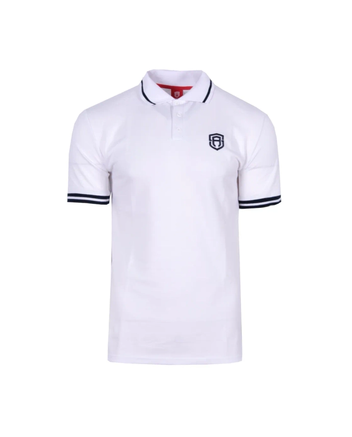 Koszulka męska Polo t-shirt Street Autonomy Izi biało/niebieska