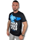 Koszulka męska T-shirt Ciemna Strefa Ręka Rękę Myje czarna
