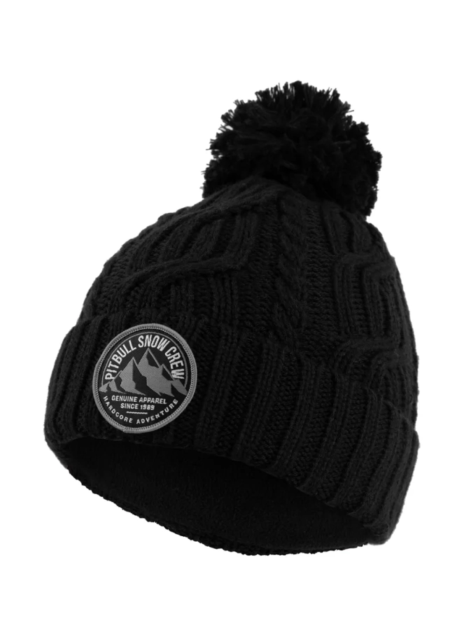 Czapka zimowa z pomponem Pit Bull Beanie Bubble Snow Crew 25 czarna