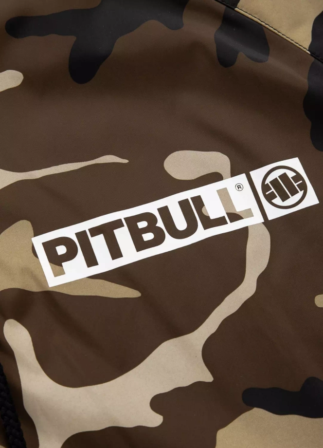 Kurtka męska wiosenna przejściowa Pit Bull Athletic Hilltop Nylon Jacket wiatrówka piaskowe camo