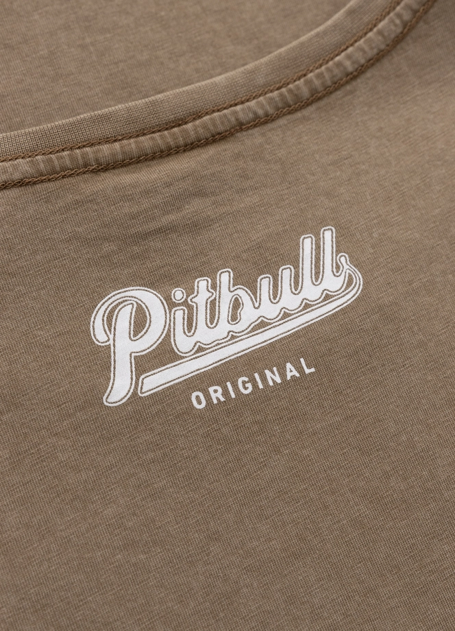 Koszulka damska T-shirt Pit Bull Angel Logo coyote brązowa