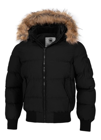 Kurtka zimowa męska Pit Bull Burnt Hooded Jacket czarna