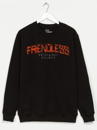 Bluza męska bez kaptura Środowisko Miejskie Friendless black