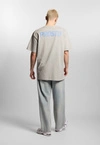 Koszulka męska t-shirt oversize Prosto Big Log Infinity szara
