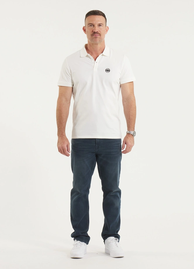 Koszulka męska Polo Pitbull Jersey Slim Fit Small Logo biała