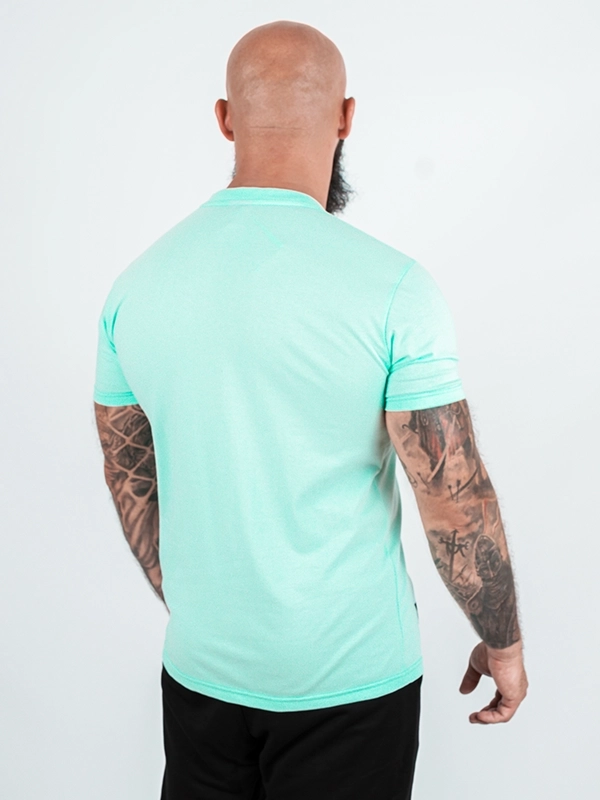 Koszulka męska t-shirt Środowisko Miejskie Emblem miętowa zielona