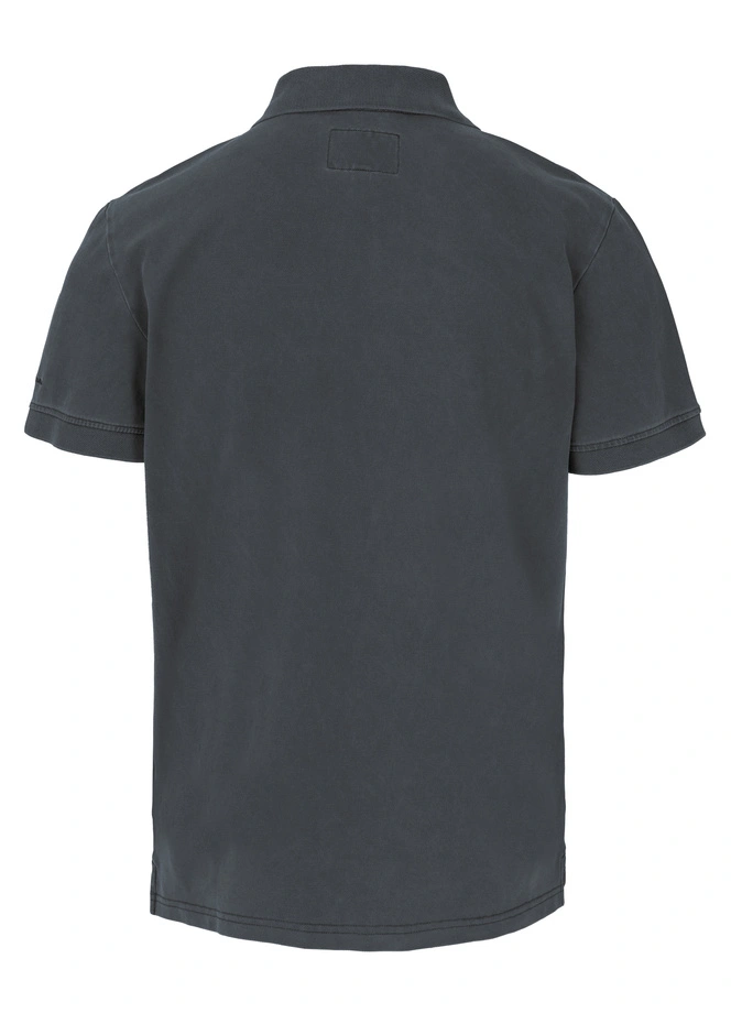 Koszulka męska Polo Pitbull Pique Small Logo Washed grafitowa