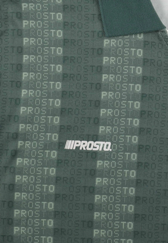 Koszulka męska t-shirt z kołnierzykiem Prosto Glast zielona