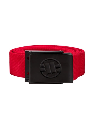 Pasek parciany Pitbull Webbing Belt Hilltop czerwony