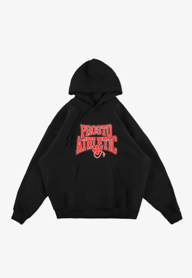 Bluza męska z kapturem oversize Prosto Chicago czarna