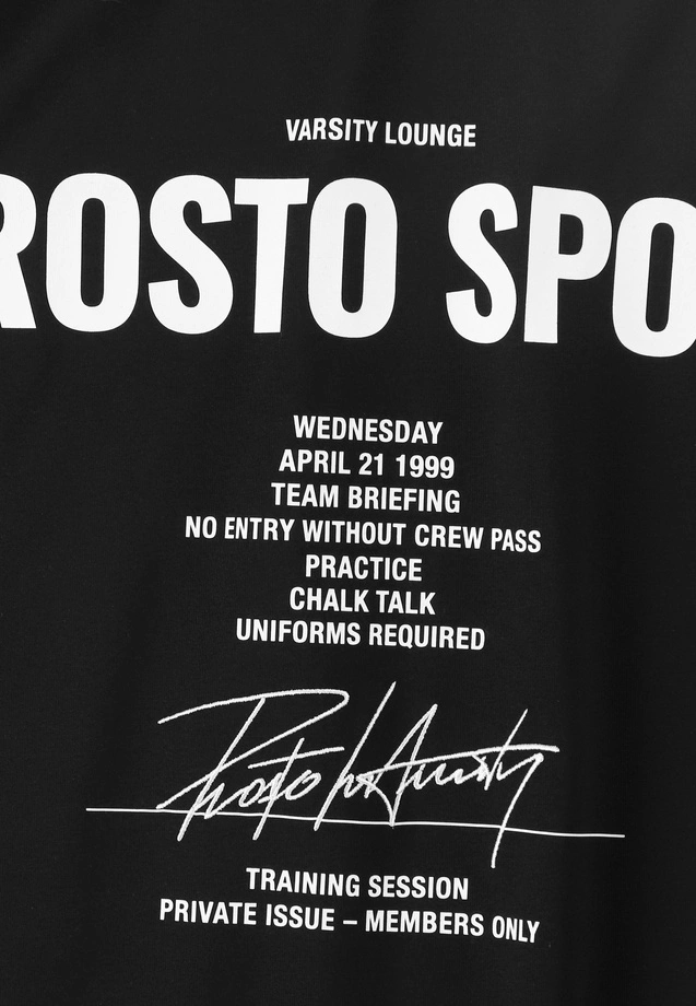 Koszulka męska t-shirt oversize Prosto Club czarna