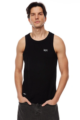 Koszulka męska Tank Top Mass Dnm Signature Patch czarna
