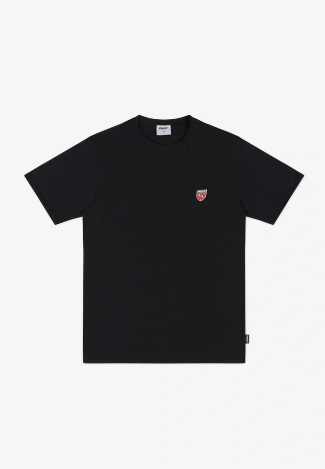 Koszulka męska t-shirt Prosto Shield Slim czarna