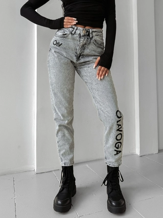 Spodnie damskie jeans Olavoga Lofi szare