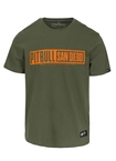 Koszulka męska T-Shirt Pitbull Eighty Nine Dog oliwkowa zielona