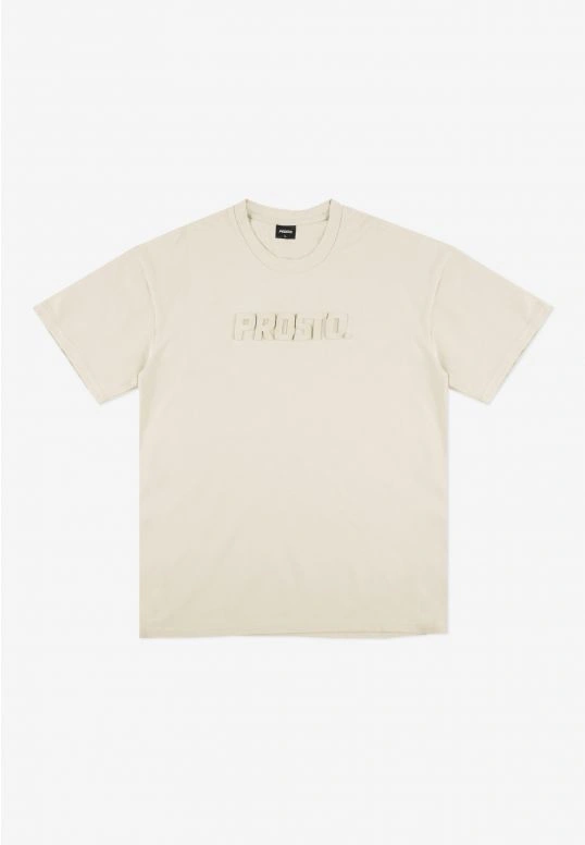 Koszulka męska t-shirt oversize Prosto Zont beżowa