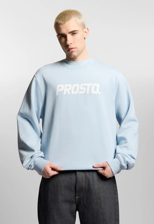 Bluza męska Prosto Old Logo crewneck jasno niebieska
