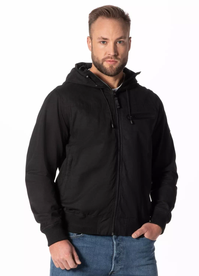 Kurtka męska przejściowa wiosenna Pit Bull Groton wiatrówka czarna