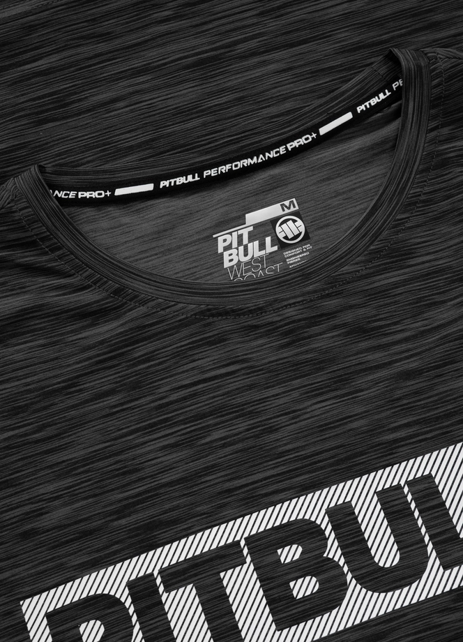 Koszulka męska T-shirt Pit Bull Performance Pro+ Casual Sport Hilltop czarna