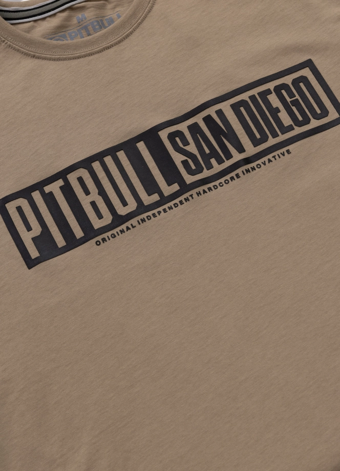 Koszulka męska T-Shirt Pit Bull Pitbull Eighty Nine Dog 25 beżowa