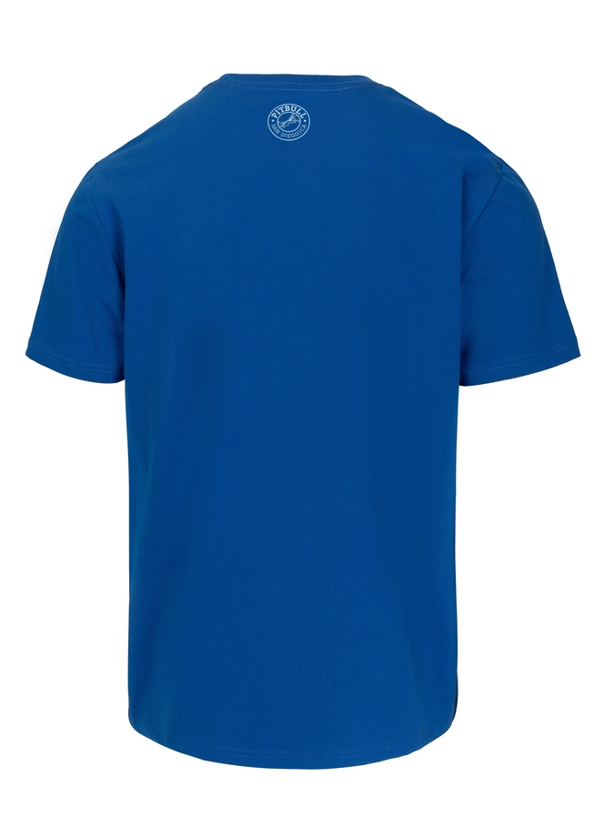 Koszulka męska T-Shirt Pit Bull Pitbull San Diego CA niebieska