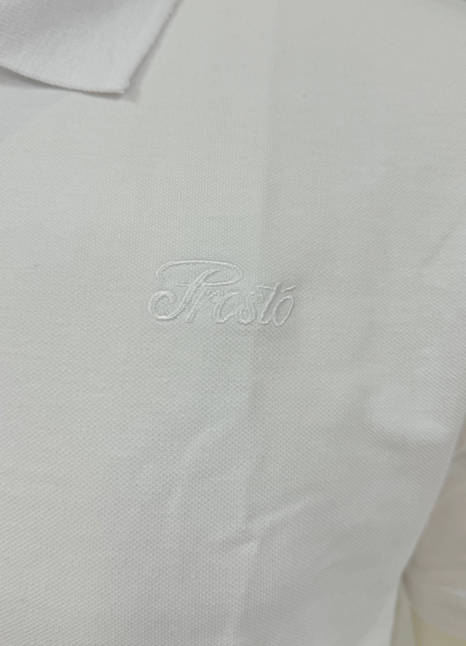 Koszulka męska Polo Prosto Lior biała