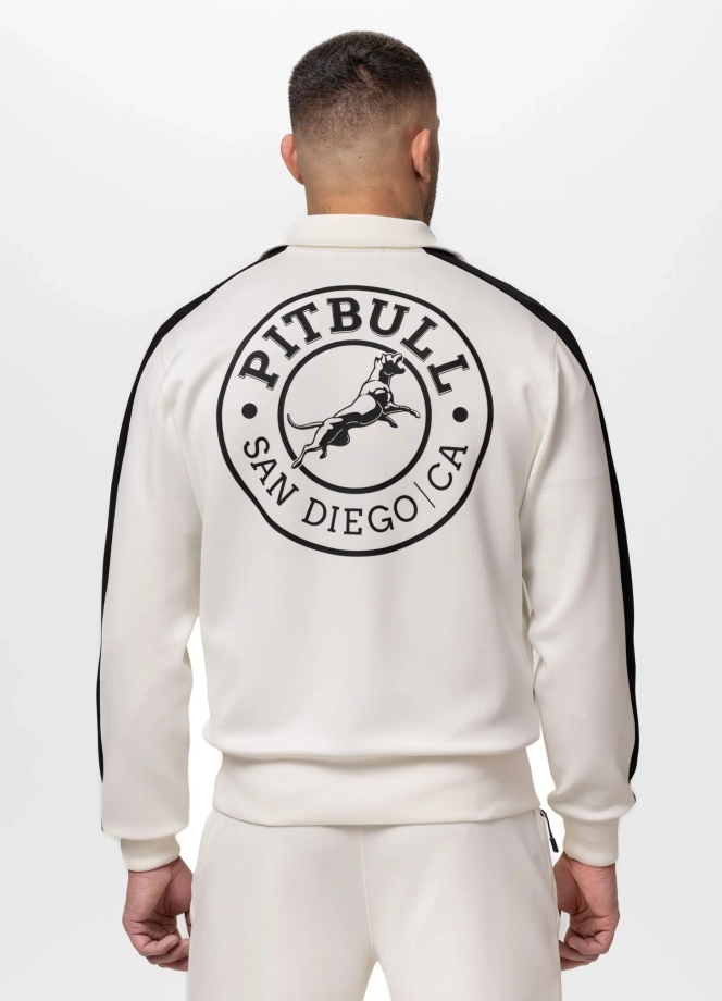 Bluza męska rozpinana Pit Bull San Diego CA złamana biel