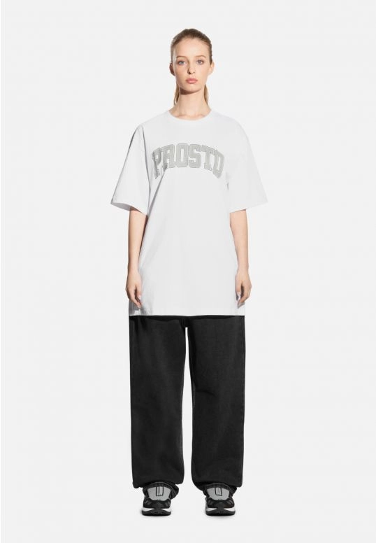 Koszulka męska t-shirt Prosto College biała