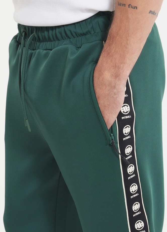 Spodnie męskie dresowe Pitbull Pit Bull Powers zielone
