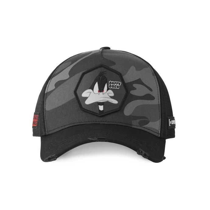 Czapka z daszkiem Capslab Looney Tunes Daffy camo czarna