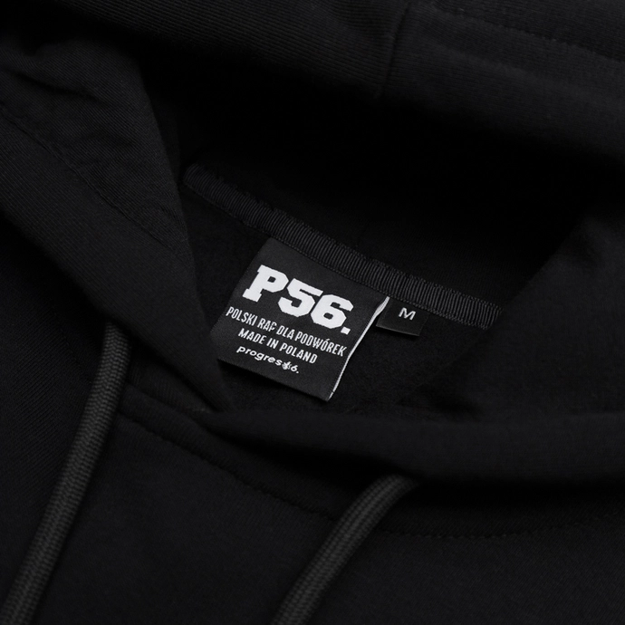 Bluza męska z kapturem Dudek P56 DZZ 2 czarna