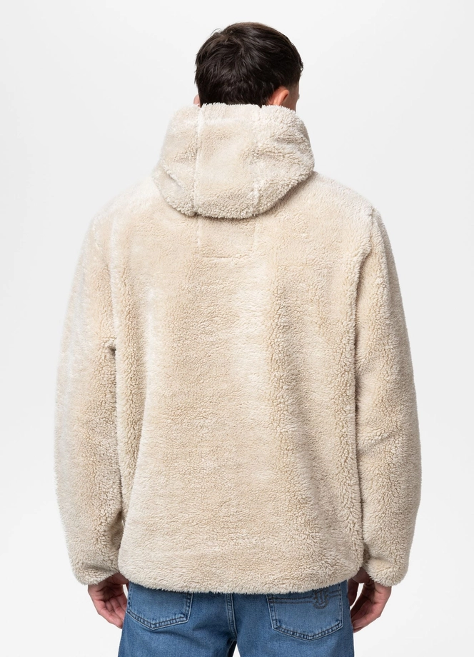 Bluza męska z kapturem Pit Bull Aragon beżowa