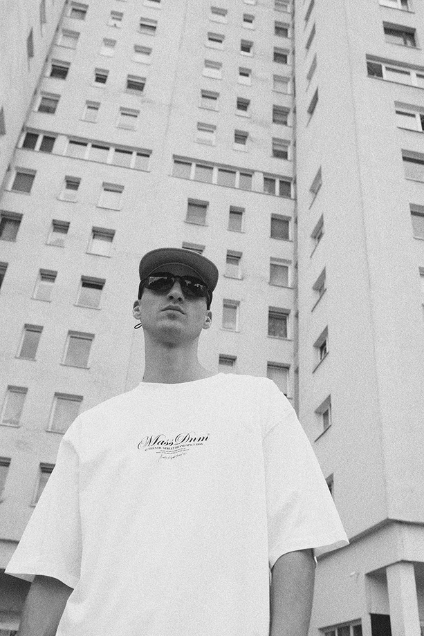 Koszulka męska t-shirt Mass Dnm Authentic biała