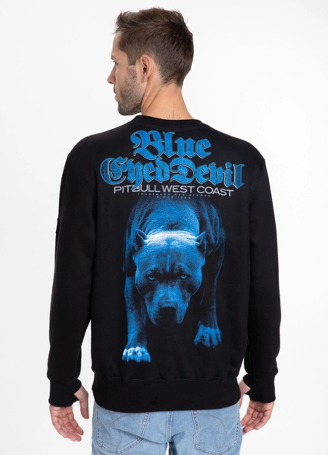 Bluza bez kaptura Pitbull Blue Eyed Devil 21 crewneck black