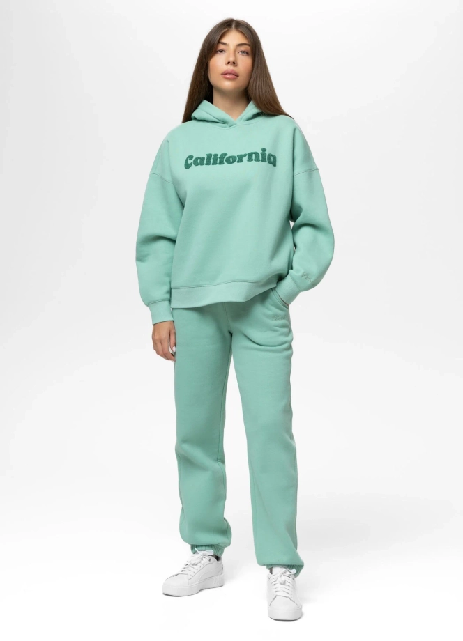 Bluza damska z kapturem Pitbull Tulla California miętowa