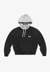 Bluza damska z kapturem oversize Prosto Baloon sprana czarna