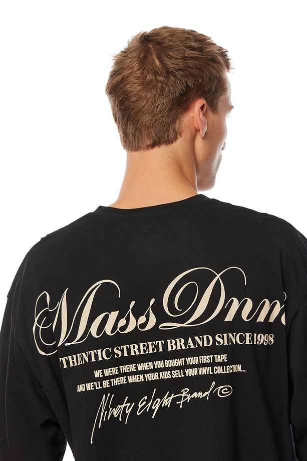 Koszulka męska t-shirt Mass Dnm Authentic czarna