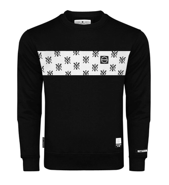 Bluza męska Octagon Middle Types crewneck czarna