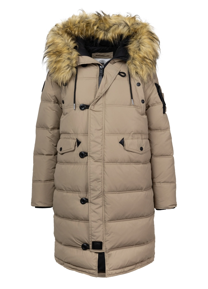 Kurtka damska zimowa parka Pit Bull Queenston beżowa