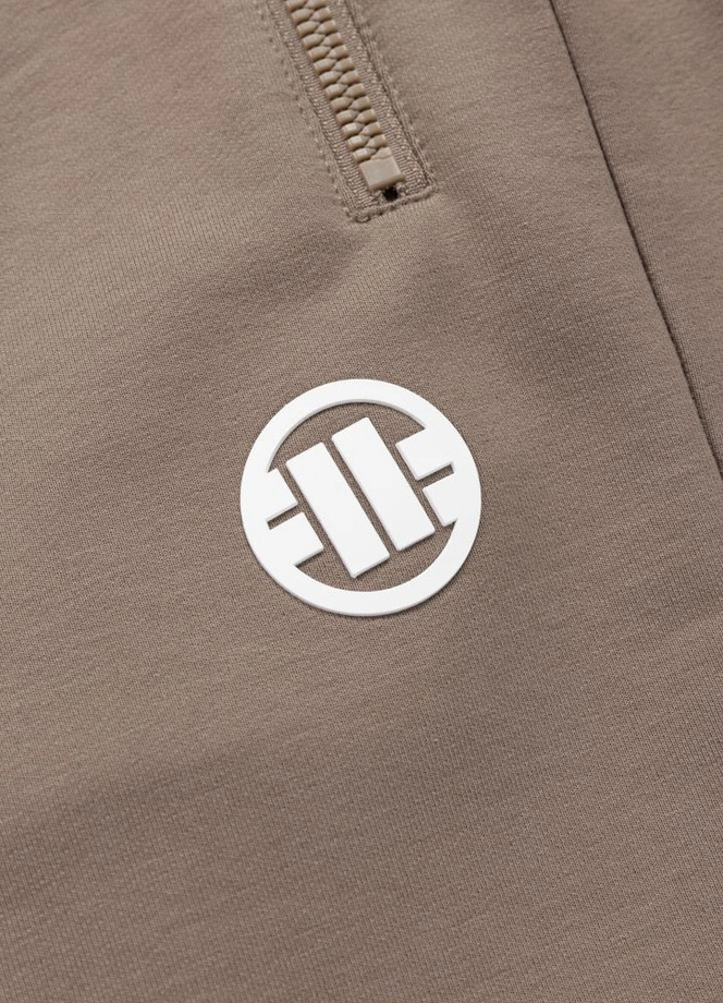 Spodenki szorty dresowe męskie Pitbull Nugget Small Logo brązowe