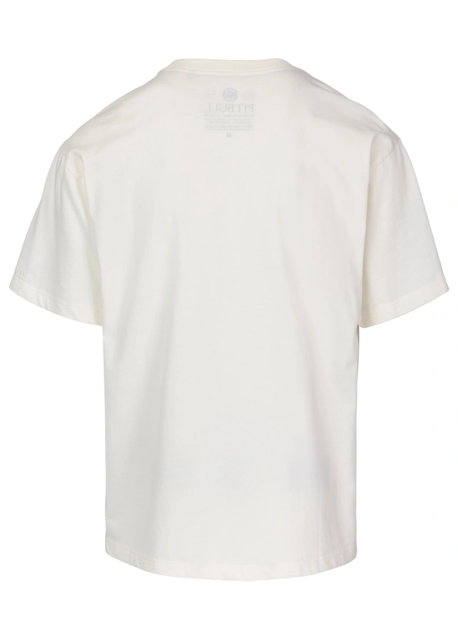 Koszulka męska T-Shirt oversize Pitbull Skull Logo Loose Fit biała