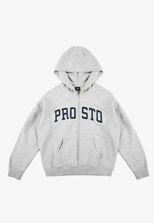 Bluza męska rozpinana z kapturem Prosto Axel szara